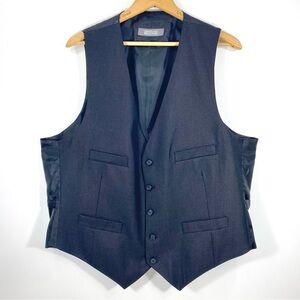 Kenneth Cole Reaction Charcoal Gray Tailored Suiting Separate Suit Vest 44R